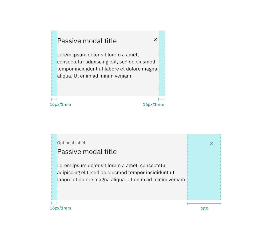 Margin-right for modals less than 36% and greater than 36% Margin-right for modals less than 36% and greater than 36%